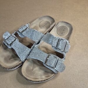 Nicole Miller Silver Sandals
